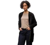 Street One 2515401 Cardigan Long en Fil à Plumes, Marron Ultra Profond, 42 Femme