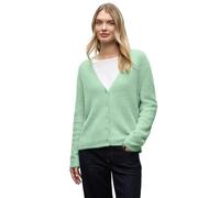 Street One 2515403 Cardigan Douillet à col en V, Serene Green, 42 Femme