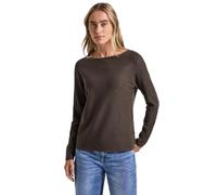 Street One 3015493 Pull structuré, Dark Nomad Brown Mel, 42 Femme