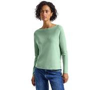 Street One 3015493 Pull texturé pour Femme, Vert Serene melé, Taille 44