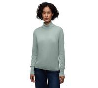 Street One 3015549 Pull Basique à col roulé, Bleu Nil, 48 Femme