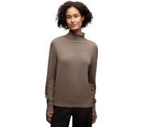 Street One 3015549 Pull Basique à col roulé, Silk Brown, 40 Femme