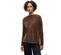Street One 3015603 Pull avec Fil de Plumes, Noisette Marron, 36 Femme