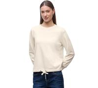 Street One 3015691 Sweat-Shirt à col Rond, Beige Doux, 46 Femme