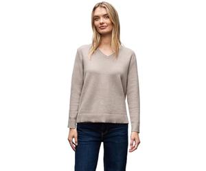 Street One 3015725 Pull Douillet à col en V, Grès Mocha Mel, 38 Femme