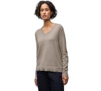 Street One 3015725 Pull Douillet à col en V, Mocha Dream Mel, 38 Femme