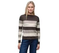 Street One 3016870 Pull rayé, Nomad Brown Mel, 46 Femme