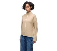 Street One 3017009 Pull avec détails contrastés, Beige sablé, 40 Femme