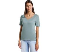 Street One 3227205 T-Shirt avec décolleté en cœur, Arona Blue, 44 Femmes
