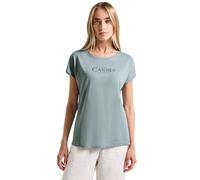 Street One 3227317 T-Shirt avec Inscription en Film, Arona Blue, 36 Femmes
