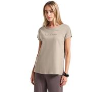 Street One 3227317 T-Shirt avec Inscription en Film, Beige Matin, 38 Femmes