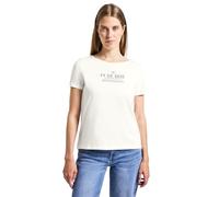 Street One 3227595 T-Shirt avec Motif Wording Artwork, Blanc cassé, 38 Femmes