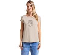 Street One 3227734 T-Shirt avec Motif de Mots, Beige (Sand Smooth), 46 Femme