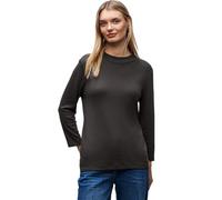 Street One 3227869 T-Shirt Basique à col roulé, Marron Ultra Profond, 48 Femmes