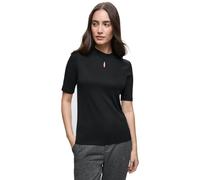 Street One 3228040 T-Shirt avec détail découpé, Noir, 46 Femmes