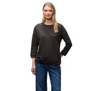 Street One 3228084 Strukturmix Shirt, Darkest Marron, 42 Femme