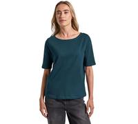 Street One 3228108 T-Shirt avec col Bateau, Bleu Marine, 40 Femmes