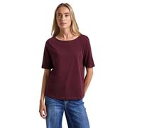 Street One 3228108 T-Shirt avec col Bateau, Rouge Framboise, 44 Femmes