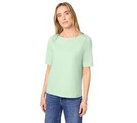 Street One 3228108 T-Shirt avec col Bateau, Serene Green, 46 Femmes