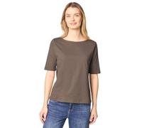 Street One 3228108 T-Shirt avec col Bateau, Silk Brown, 42 Femmes
