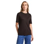 Street One 3228125 T-Shirt Basique avec col Tortue, Marron foncé, 44 Femmes