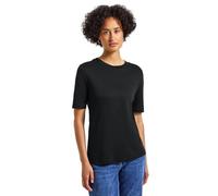 Street One 3228125 T-Shirt Basique avec col Tortue, Noir, 38 Femmes