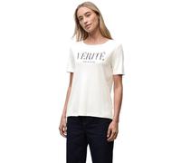 Street One 3228291 T-Shirt avec Inscription, Blanc Brut, 38 Femme