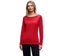 Street One 3228737 T-Shirt Basique à Manches Longues, Racing Rouge, 40 Femmes