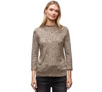 Street One 3228738 T-Shirt Basic Leo, Beige sablé, 40 Femmes