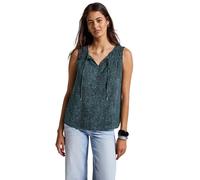 Street One 3411806 Chemisier en Mousseline avec imprimé, Deepwater Blue, 38 Femmes