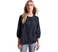 Street One 3411818 Chemisier en Coton avec détails, Deepwater Blue, 42 Femmes