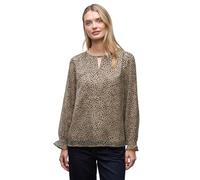 Street One 3412290 Tunique en Mousseline Leo, Beige Sanded, 40 Femme