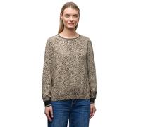 Street One 3412326 Chemisier Leo avec détails en Papier Peint, Beige sablé, 44 Femme