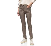 Street One 3715973 Pantalon Slim fit Enduit, Silk Brown, 40W / 30L Femmes