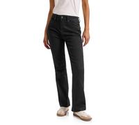 Street One 3716435 Jean Bootcut, Black Clean Washed, 27W / 30L Femmes