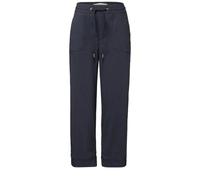 Street One 3716622 Pantalon décontracté avec Turn-Up, Deepwater Blue, 36W / 28L Femmes