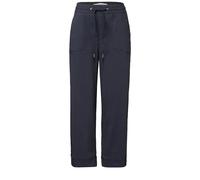 Street One 3716622 Pantalon décontracté avec Turn-Up, Deepwater Blue, 36W / 28L Femmes