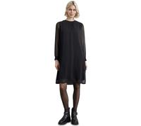 Street One A144270 Robe en Mousseline Solide, Noir, 38 Femmes