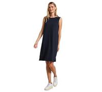 STREET ONE A144583 Robe de Couleur Unie, Bleu foncé, 40 Femmes
