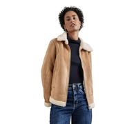 Street One A201959 Veste Courte avec Fourrure en Peluche, Rich Sand, 46 Femmes