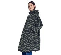 Street One A202078 Poncho à Capuche avec imprimé, Noir, A Femmes