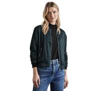 STREET ONE A212259 Blouson en Satin, Vert Sapin, 36 Femmes