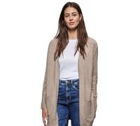 STREET ONE A253788 Cardigan Ouvert, Chaud Taupe Chiné, 38 Femme Pull-Over, Beige