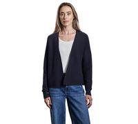 Street One A253874 Cardigan structuré Ouvert, Bleu foncé, 38 Femme