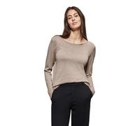 STREET ONE A302758 Pull en Tricot, Chaud Taupe Chiné, 38 Femme Over, Beige