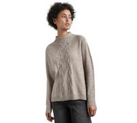 Street One A302966 Pull avec Motif tricoté, Mocha Beige Mel, 46 Femme