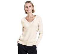 STREET ONE A303041 Pull Douillet à col en V, Lucid White, 40 Femme
