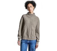 Street One A303086 Pull structuré, Breezy Beige Mel, 38 Femme