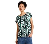 STREET ONE A321345 T-Shirt avec Imprimé, Cool Vintage Green, 40 Femmes, Multicolore
