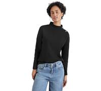 Street One A322244 T-Shirt structuré avec Boutons, Noir, 44 Femmes